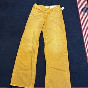 Urban Outfitters Yellow/Khaki Jeans, Size 27, High and Wide